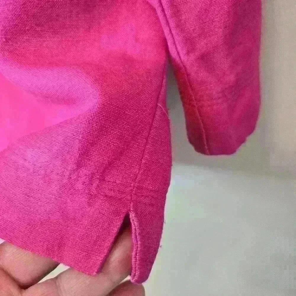 Vintage Mark, Fore & Strike Linen blend Pink Top Size M Lagenlook - Picture 5 of 7